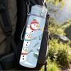 1PC Snowman Pine Winter Scene 750ml Color Plastic Sports Water Bottle Leakproof Flip Straw Lid Suitable for Sports Office Home Use