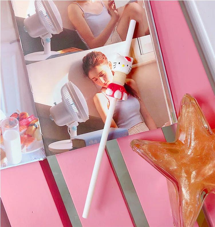 Cute Creative Portable Water Bottle Student Personalized Straw Traveling Plastic Cup Bear Transparent Bottle Child Water Bottles