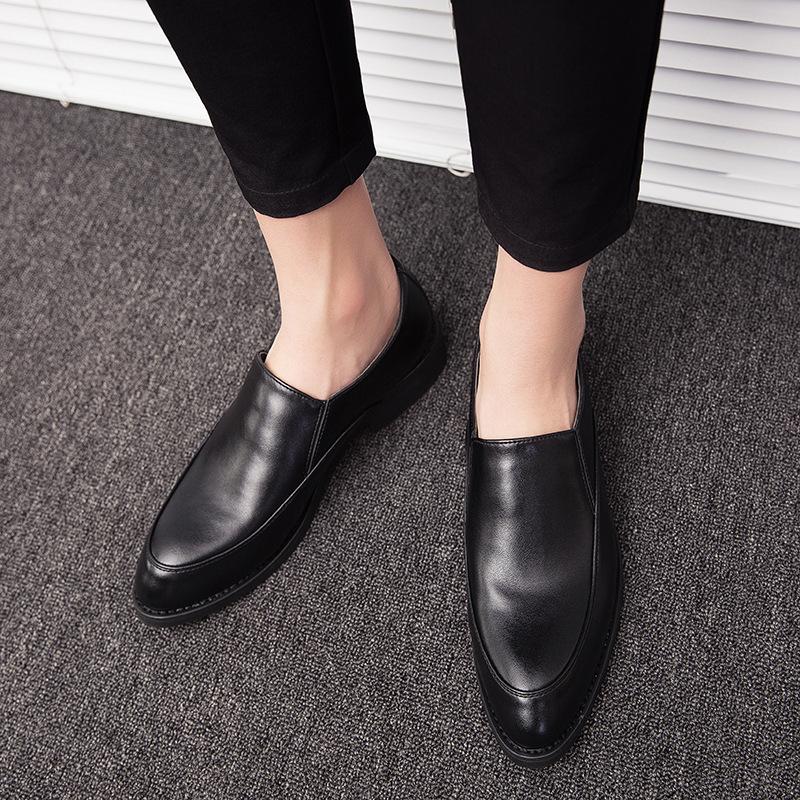 Men's Autumn Business Leather Slip-On Casual Shoes