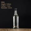 1Pc 50Ml Empty Glass Wine Bottle With Lid Reusable Beverage Bottle Leakproof Alcohol Shot Bottle For Wedding Party Supplies