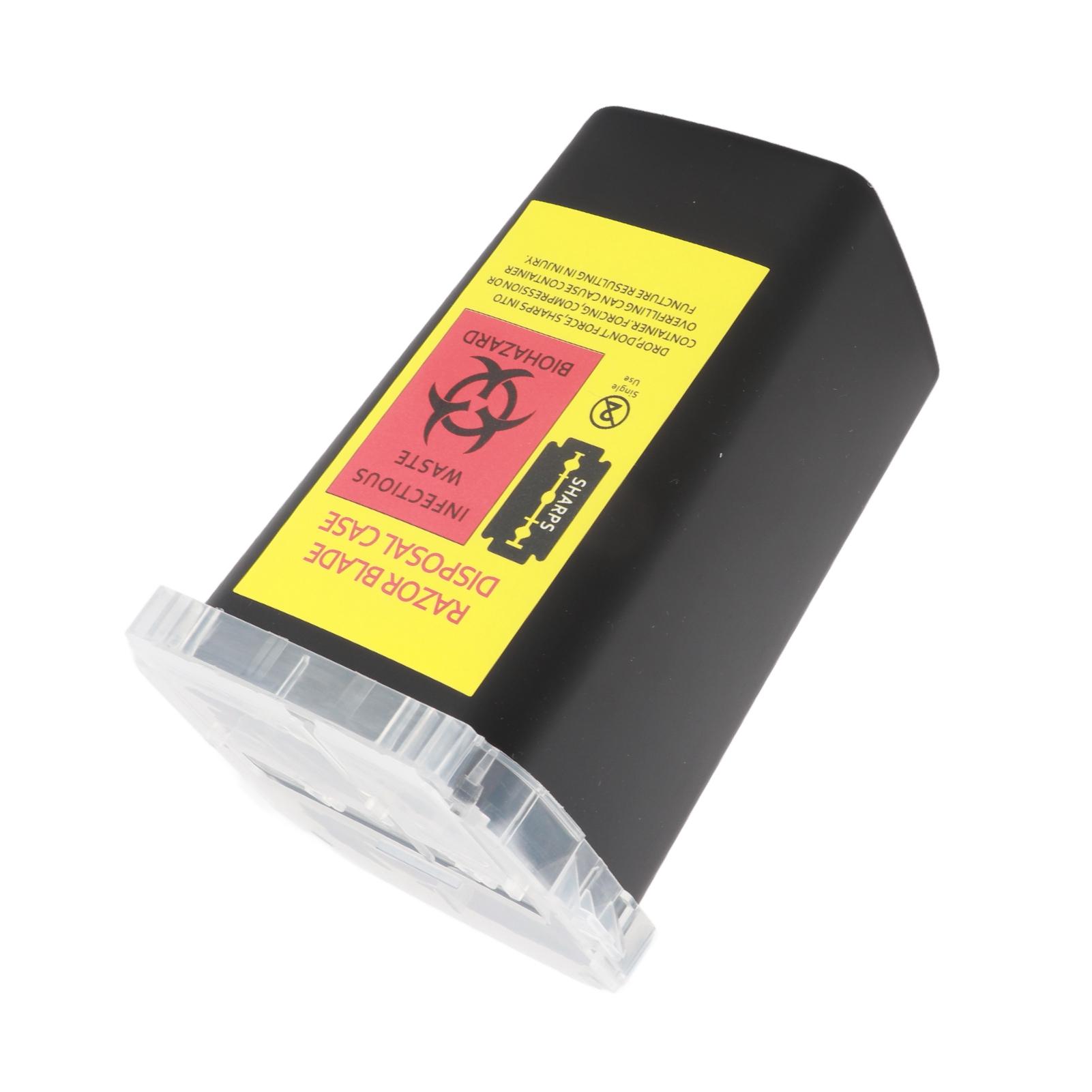 

Disposal Blade Container Barbershop Hair Salon Shaving Knife Blade Disposal Collect BoxBlack