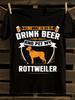 Funny Rottweiler Beer and Dog Lover T-shirt