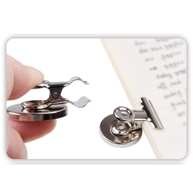 Durable Magnetic Photo Clips 3/12Pcs Metal Fridge Magnet Clips for DIY Picture Display Home Organization