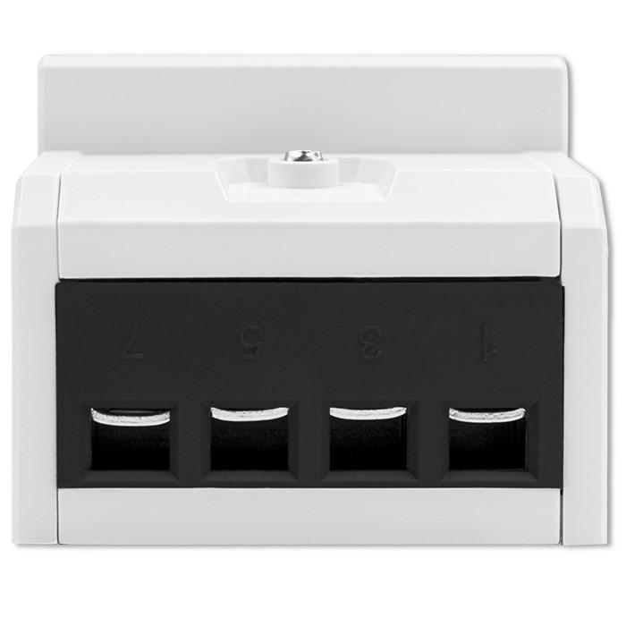 Qoltec Dreiphasen-bidirektionales elektronisches Messgerät | Energiezähler für Hutschiene | 400V | 100A | LCD | 4P