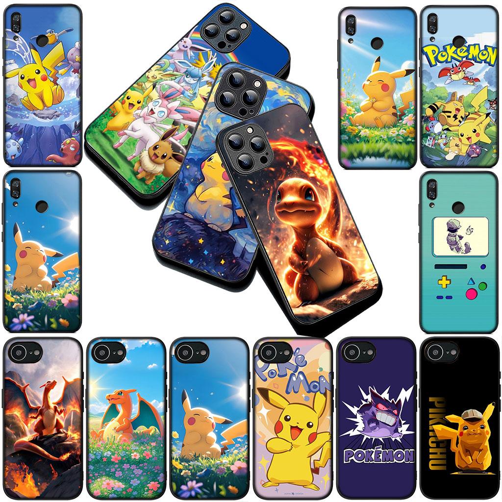 Phone Cover for Samsung Galaxy S25 S24 S23 FE Ultra Plus S7 Edge S25+ S23+ A56 5G Soft Case Charmander P-Pokemons P-Pikachus GO