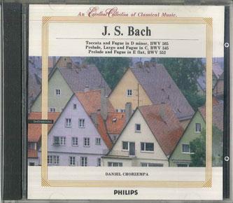 

CD J. S. BACH, DANIEL CHORZEMPA - Toccata And Fugue In D Minor, Etc MP150 PHILIPS Japan Classical Used