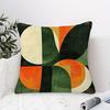 1Pc Vintage Geometric Abstract Printed Throw Pillow Cover, Suitable For Sofa, Bedroom, Living Room, A Unique Gift For Art Lovers