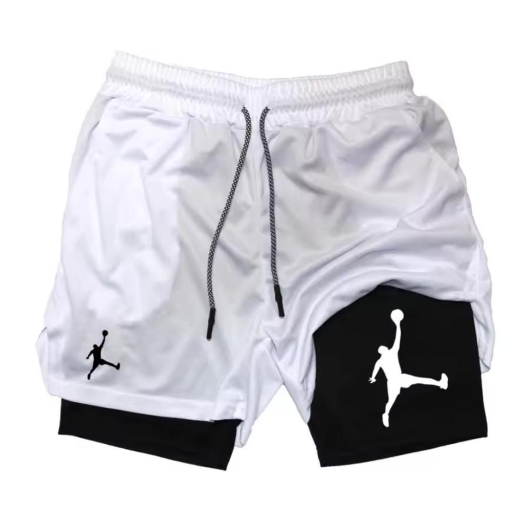 2025 Herrars Snabbtorkande Sommar Sportshorts: Basket, Fitness, Löpning Två-i-ett Fritidsbyxor