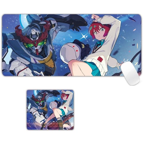 HESHI Mobile Suit Gundam GQuuuuuuX Mouse Pad, Large Mouse Pad for Studying, Office, Gaming, Tabletop, Computer, and Keyboard Use, Waterproof, Non-Slip