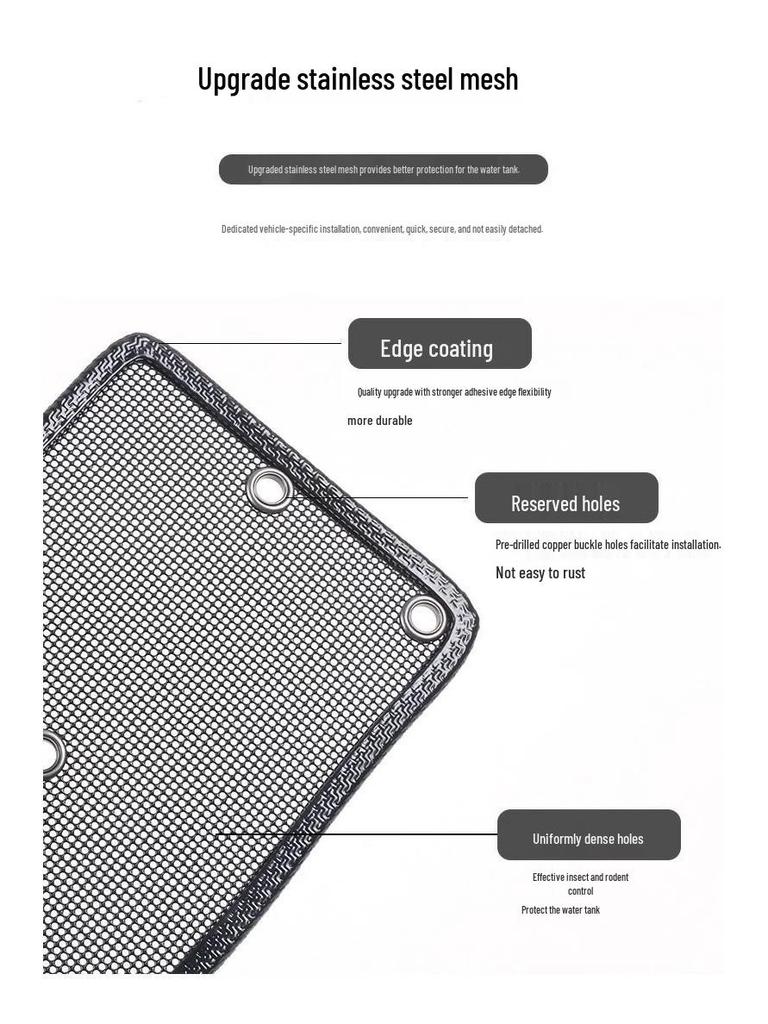 Mercedes-Benz GLC 300L/260L Kylartanksskydd: Nät, Galler, Kondensatorskydd & Insektsavvisare.