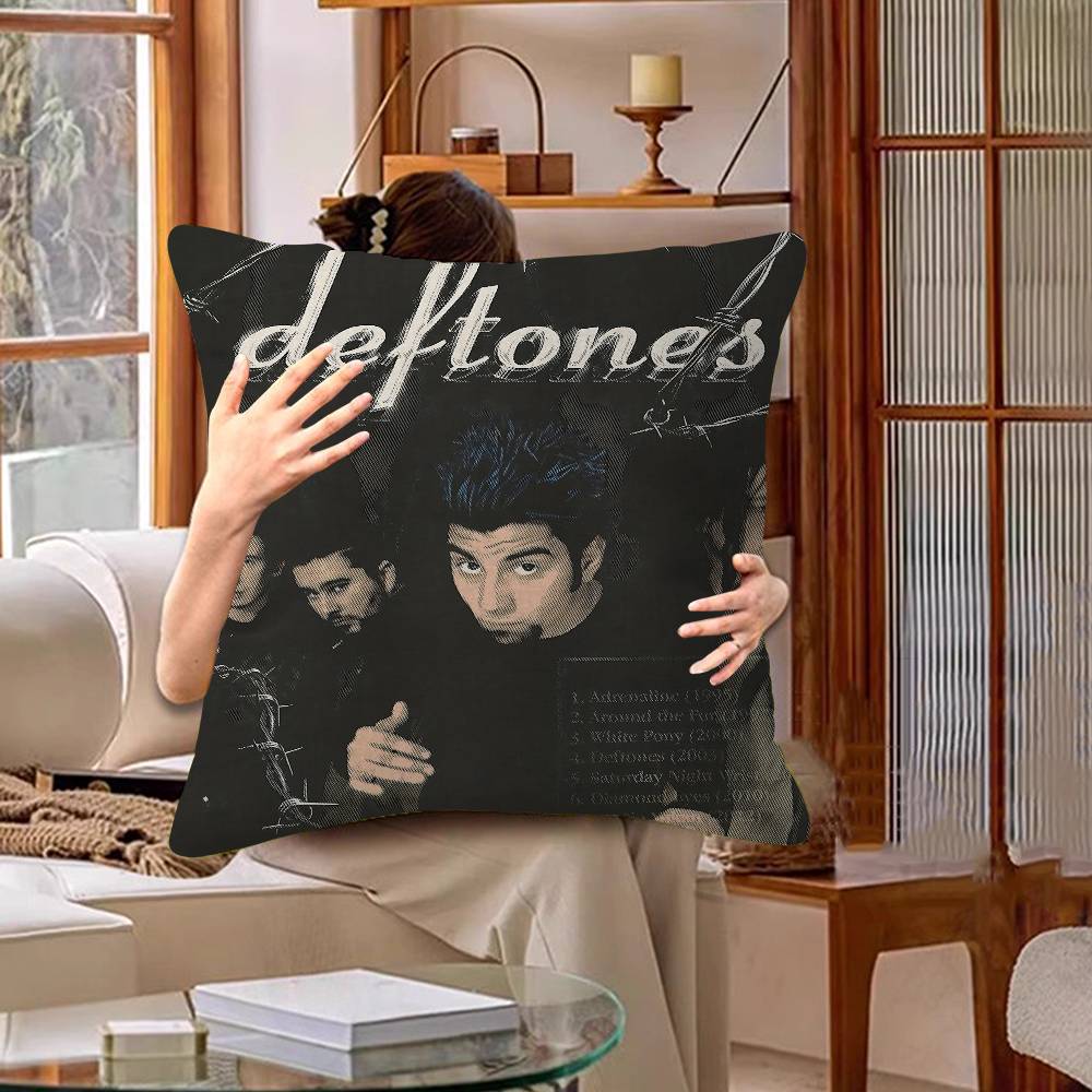 Rock Band DDeftones Personalized picture text home decorative pillows Household Gifts xcm