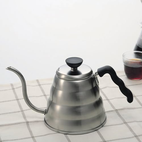Hario V60 Drip Kettle/Vono Practical Capacity 800mL Open Fire/IH Compatible Hairline Silver Made In Japan Present Gift Gift VKBR-120-HSV