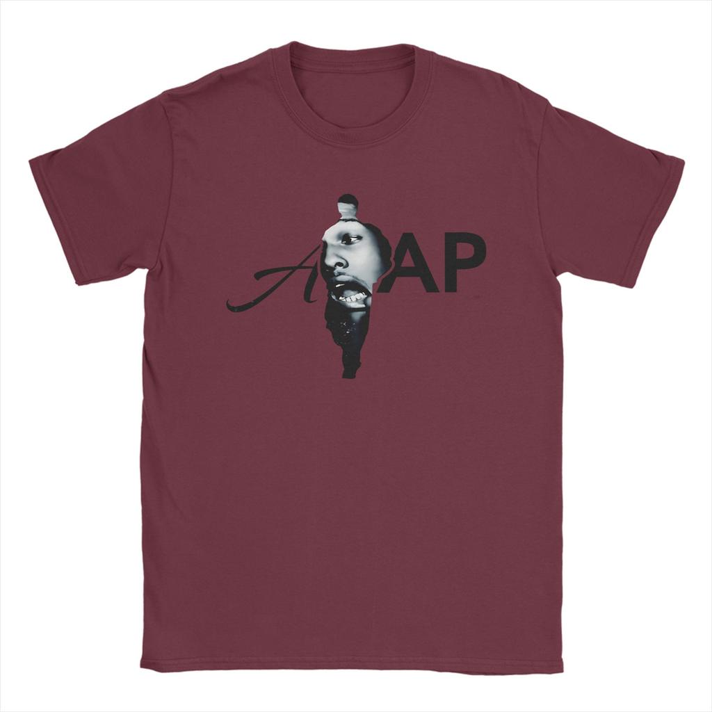 AAsap RRocky TShirt Beach  Novelty TShirts Unisex Cotton O Neck Plus Size Clothing Short Sleeve Vintage Tshirt