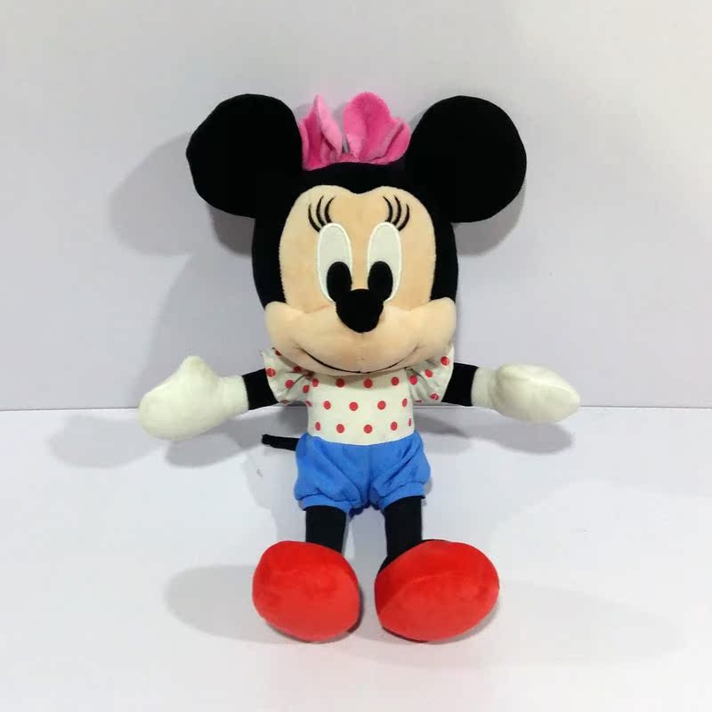 Mickey Mouse Blue Short Pants Minnie Doll Anime Plush Playthings Cute And Charming Cloth Doll Home Decor Children'S Day Birth Date Adorable Toy