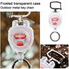 Outdoor Retractable Keychain Carabiner Badge Holder ID Card Reel Clip Key Ring Heavy Duty Portable Camping Climbing Backpacking Hiking Hanging Buckle
