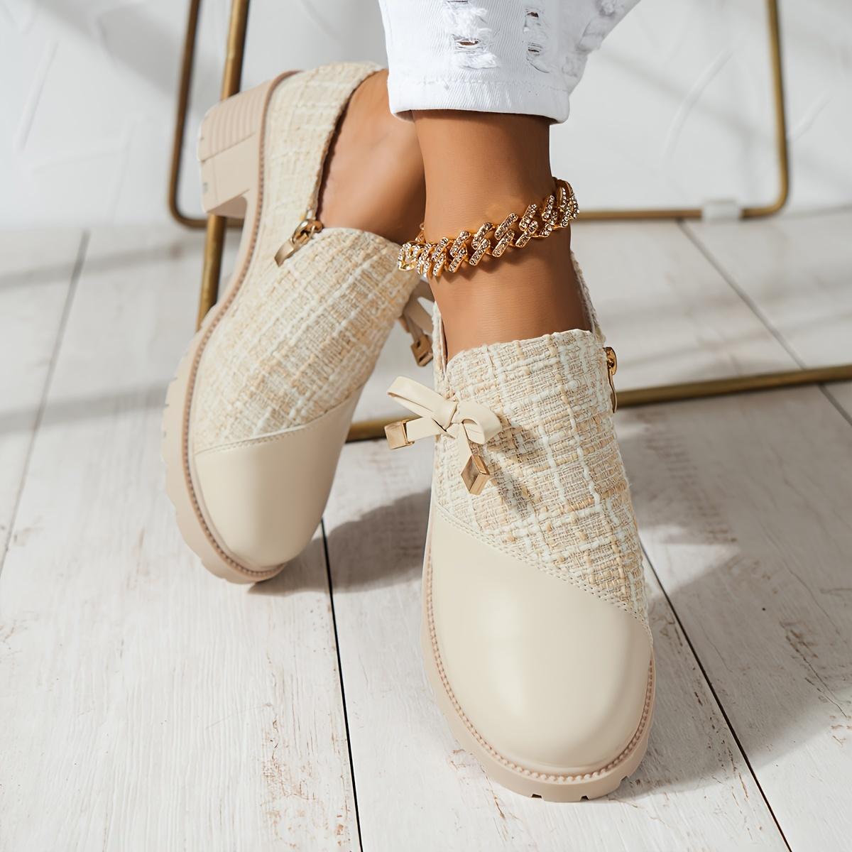 

Туфли на каблуке с нашивкой из букле и украшением в виде банта Size 42