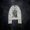 Womens Oversized Hooded Sweatshirt With Vintage Union Jack Print Streetwear Casual Long Sleeve Pullover
