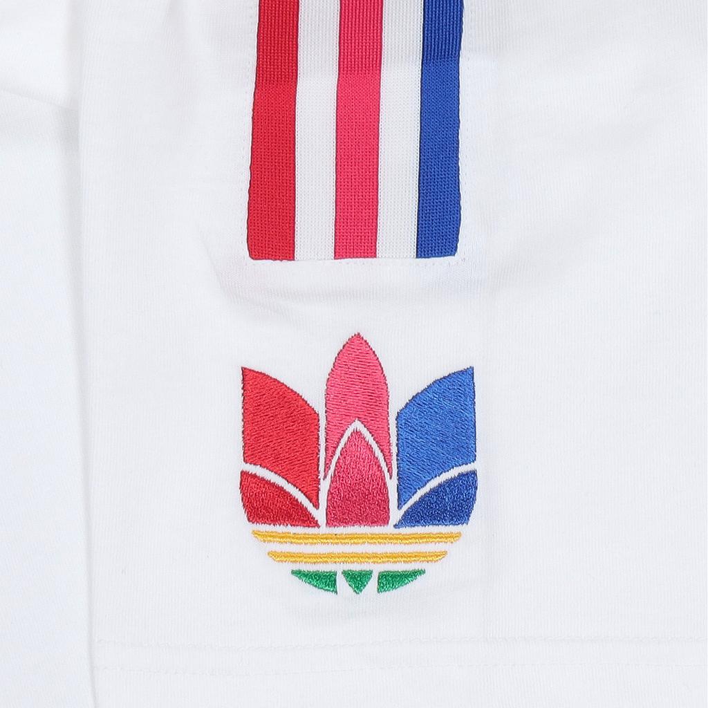 Adidas Originals Trefoil Logo Print Sports Short Sleeve T-Shirt Men Tops White GE0837