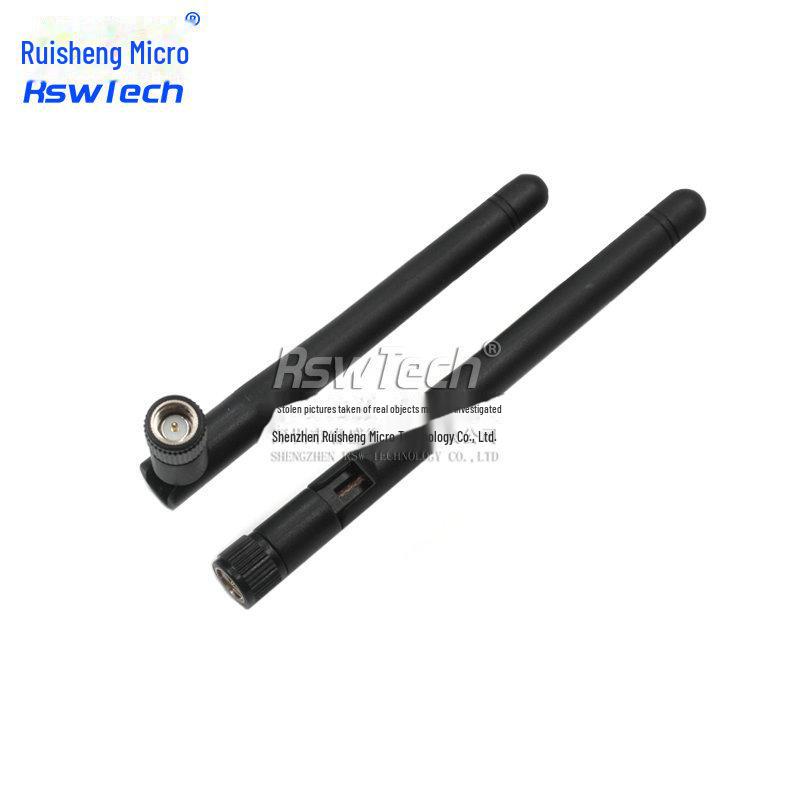 433MHz Omnidirectional Bendable Antenna, High-Gain Copper, Black SMA Glue Stick, Single Whip Design