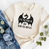 Teacher Of Dragon Graphic T-shirt Fantasy Educator Dragons Novelty Gift T-Top