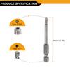 1/3/5pcs TT7-TT50 Security Torx Head Screwdriver Bit 2.56" Long Magnetic Tamper Proof 6 Point Star Screw Driver Drill Bits