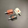Furniture Hardware Plastic Automatic Button Latch with Cover – Surface Mounted Spring Latch