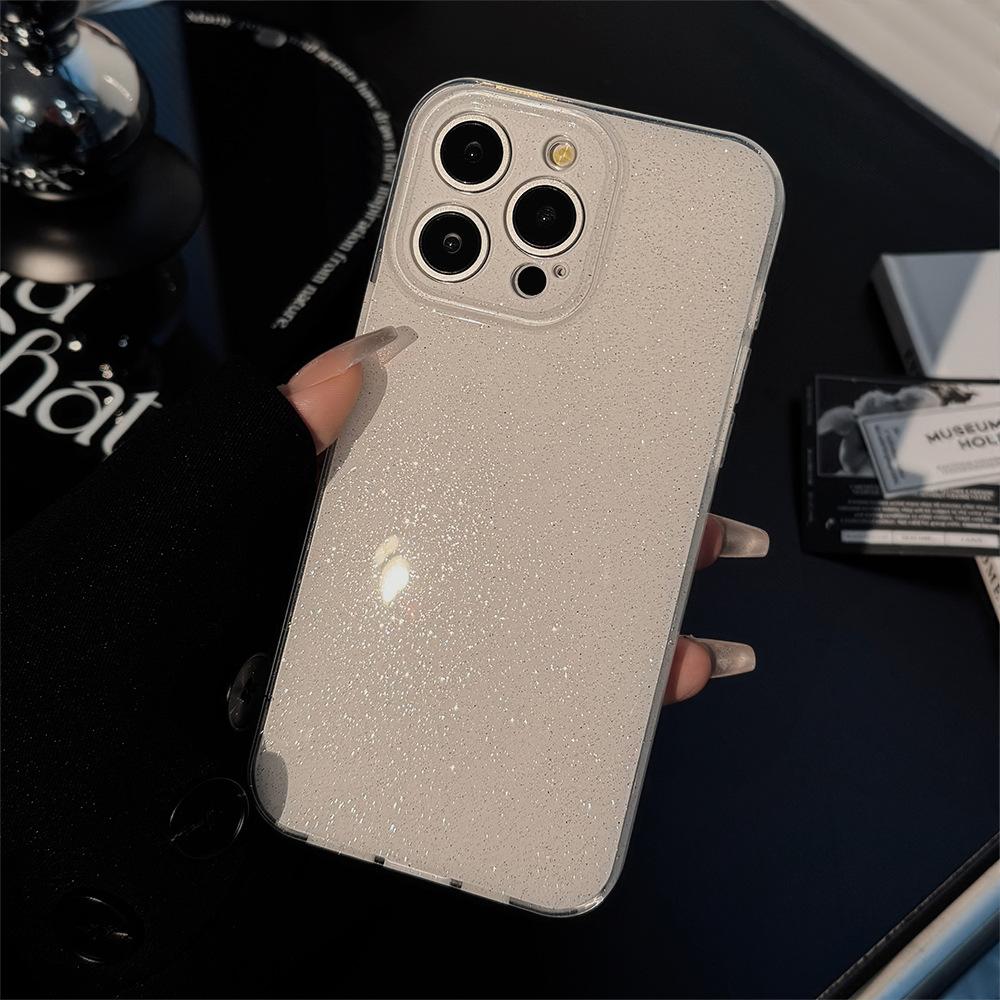 Double Layer Glitter 17 for IPhone 16 Mobile Phone Case 15pro Max Simple for IPhone 13 Soft 14pro All Inclusive