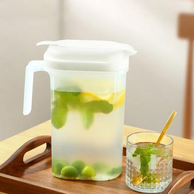 Plastic Cold Kettle 1800/2400ml Water Jug Cold Water Container Fruit Tea Bucket  Refrigerator
