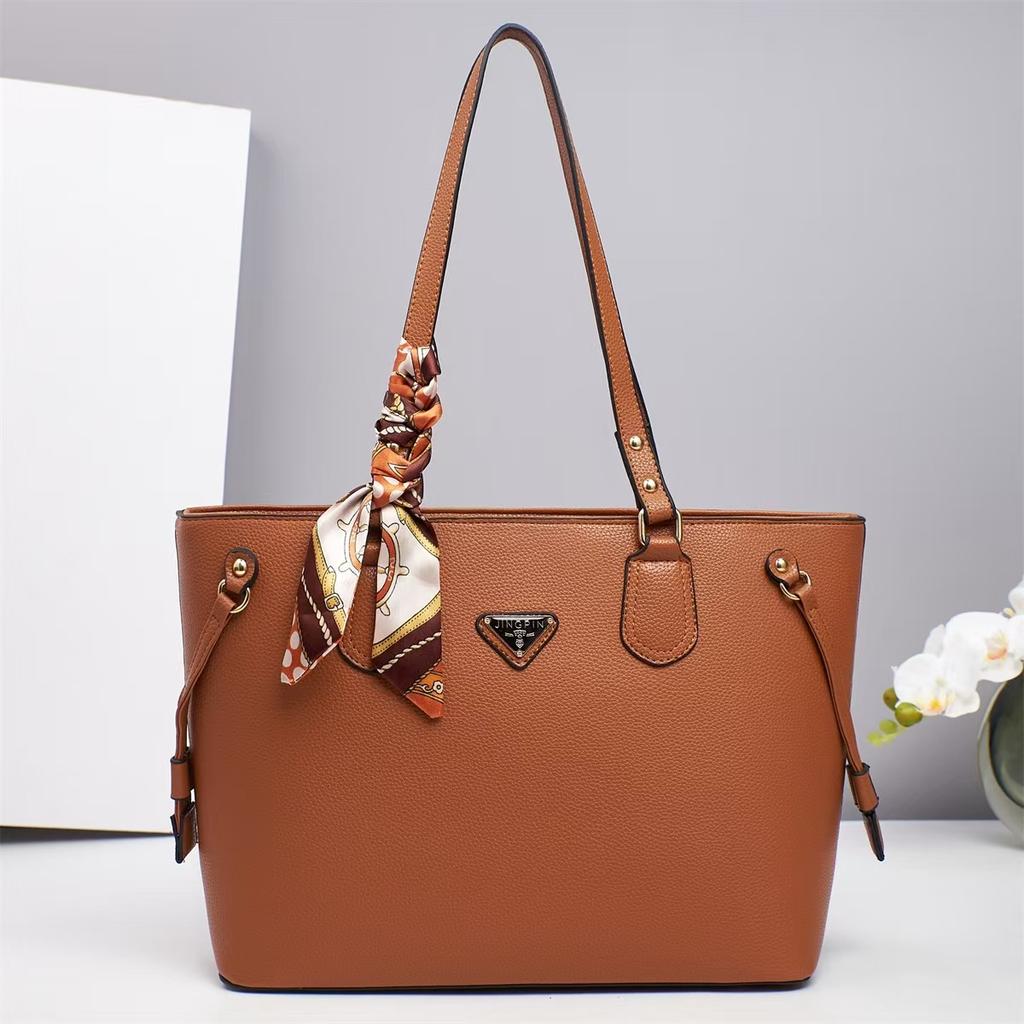 New Advanced Texture Bucket Bag Fashion High Appearance Level Macaron Handbag Large Capacity All-matching Shoulder Bag