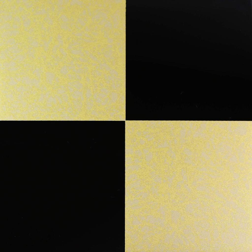 Osaka Choseido Checkered Gold Jubako Box with Yamanaka Original Cooler Bonus Perfect for Sports Days and New Black 3-Tiered Lacquer, Bag, Included,