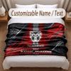 Wigan Warriors Bedruckte Flanelldecke Mit Personalisierbarem Namen Weiche Warme Decke Für Schlafzimmer Feiertagsgeschenk