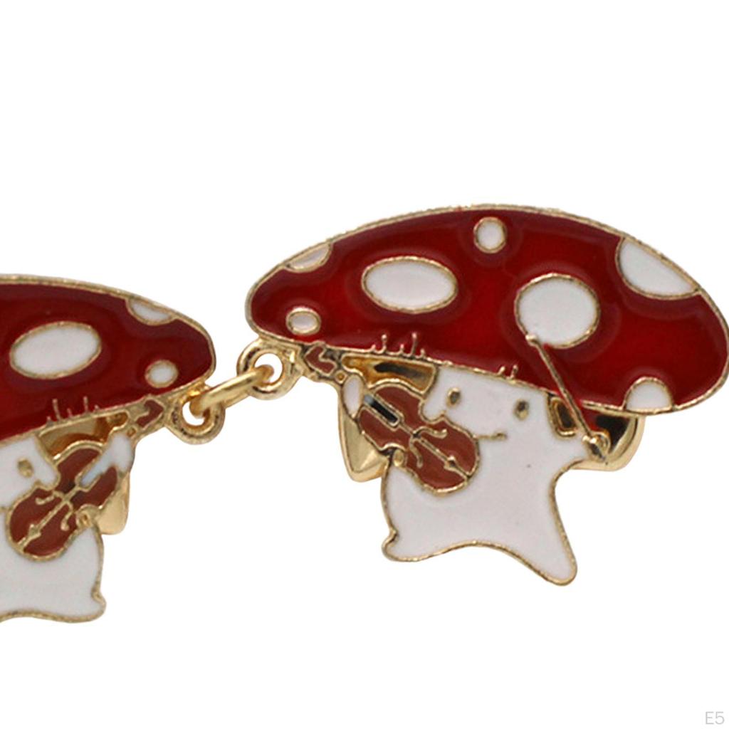 2Pcs Cartoon Collar Clip Funny Fashion Jewelry Gifts Creative Lapel Pins Cute Badge Brooch for