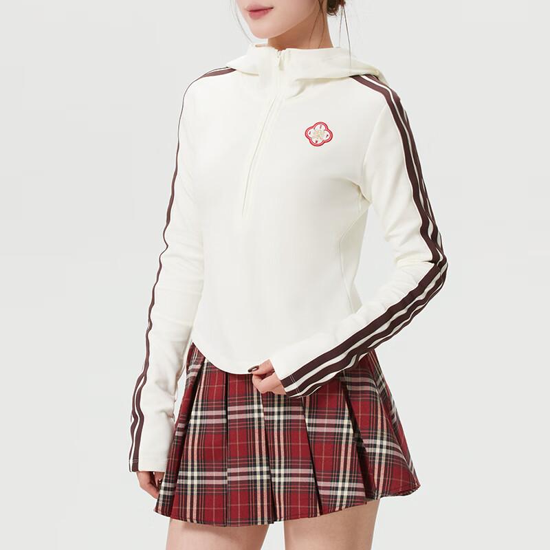 adidas Women's Year of the Horse Half-Zip Hooded Top Off White KH2714