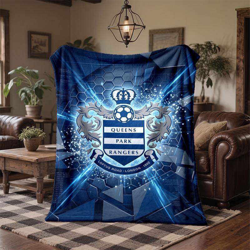 Queens Park Rangers Football Print Flannel Blanket Soft Warm Sofa Bed Throw Blanket For Home Office Bedroom
