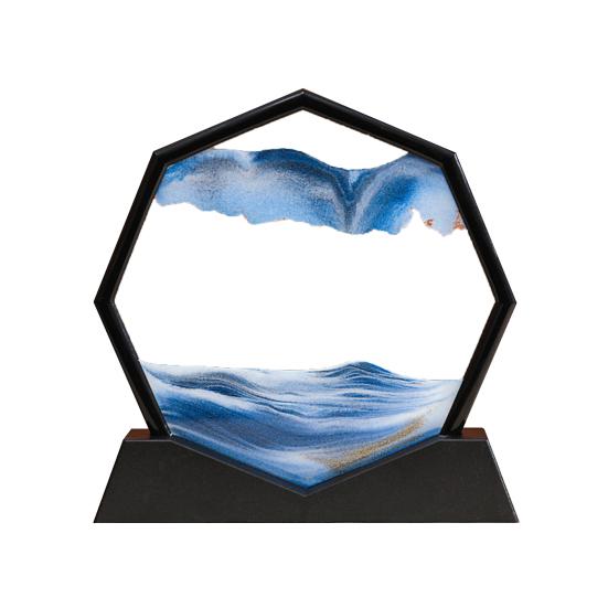 Nowoczesny ruchomy obraz piaskowy 3D kolorowy piasek relaksujący prezent