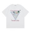 Casablanca Streetwear T-Shirt Men Women Loose Fit Short Sleeve Casual Tee High Street Style