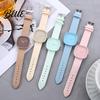 Simple Wristwatch Square Student Watch Minimalist Analog Quartz Faux Trendy