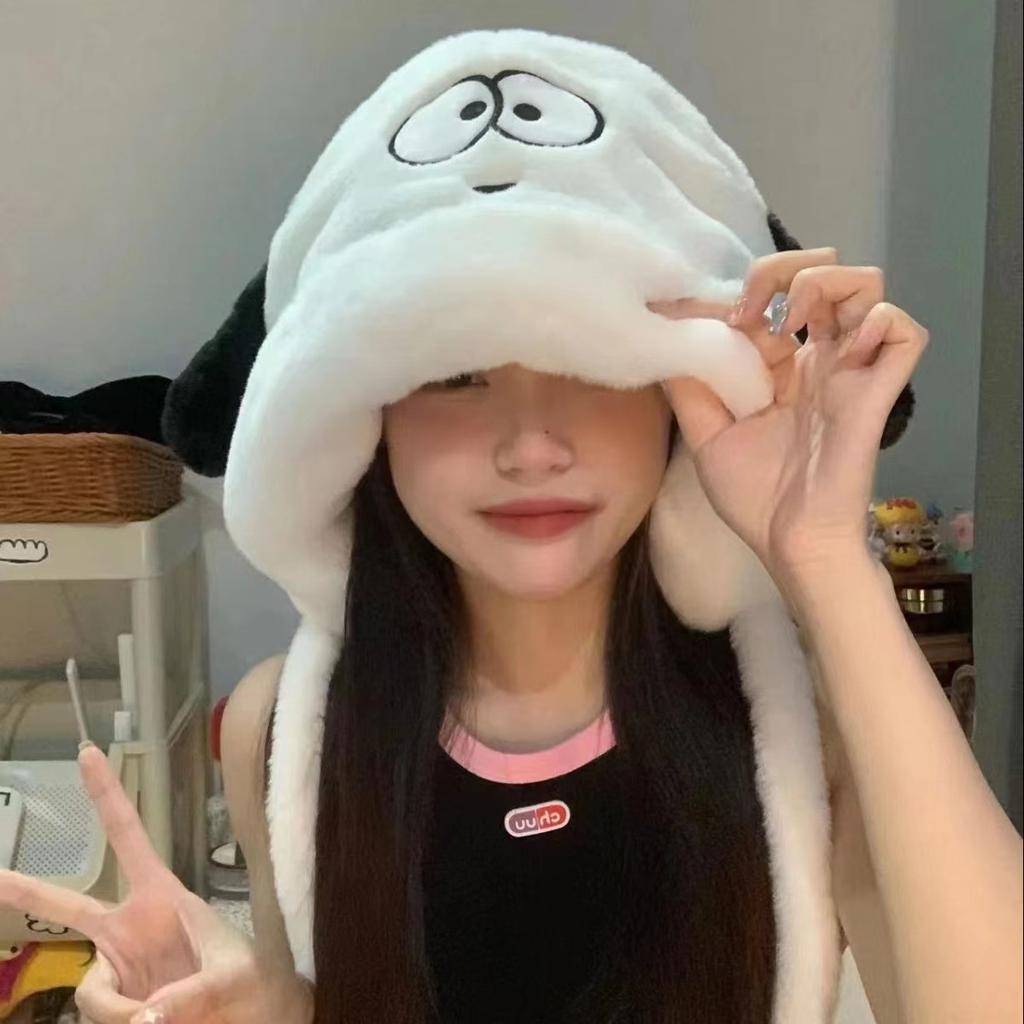 Moda Stile Coreano Donna Cappello Cartone Animato Trendy Autunno e Inverno Carino Cucciolo di Peluche Esterno Caldo Protezione Orecchie Cappello Lei Feng a Cupola
