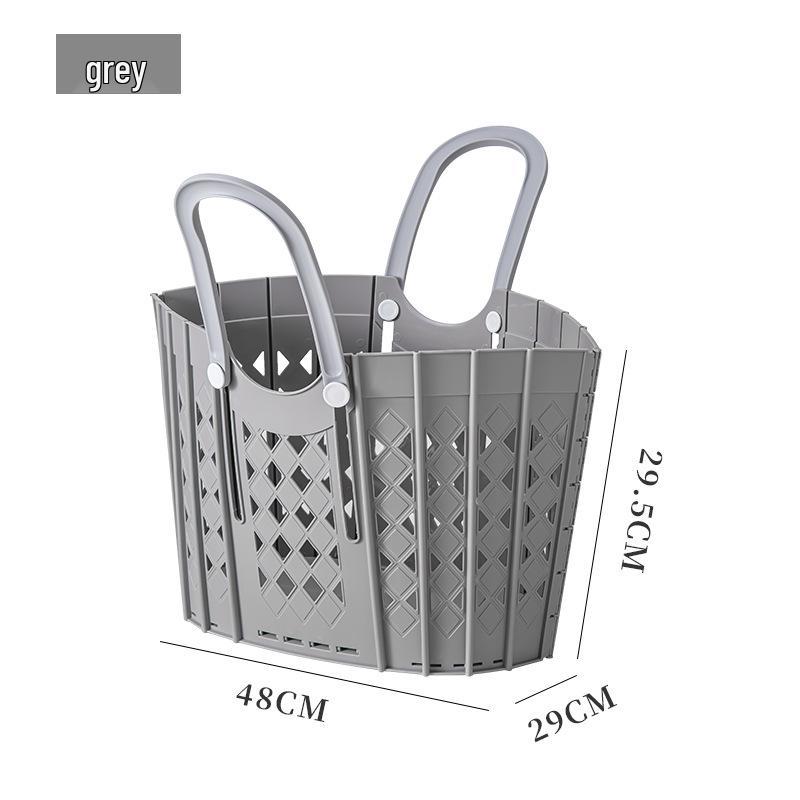 

Adjustable Foldable Laundry Basket for Bathroom & Shower - Multi-functional Clothes Storage with Draining Feature