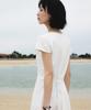 DEHEVE V-Neck Flare Dress [Ivory]