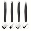 4-in-1 Präzisionspinzetten-Set, Edelstahl, Mehrspitzig, Perfekt für Augenbrauen & Haarentfernung