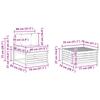 Outdoor Sofa Set with Cushions 9 pcs Natural and Cream Polyester