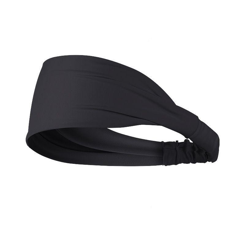 

Anti Slip Sweat Absorbing Headband Men Women Sports Headbands Moisture Wicking Workout Sweatband Fitness Running Yoga Hairband чорний