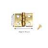 Decorative Mini Brass Cabinet Hinges 10 - 25PCS, Small Hardware for Jewelry Boxes Wine Cabinets Small Cabinet Doors