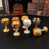 Hot-selling high-end small wine glasses, one-bite cups, creative household metal exhibition hall decorative ornaments