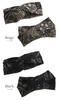 VINGTAINE Embroidered Voluminous Turban Wide Cross Headband, Turban, HB-109-BE