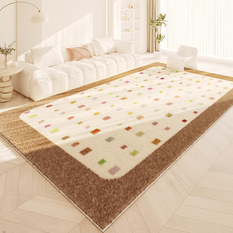 Dopamine Color Bedroom Decor Carpet Large Area Carpets for Living Room Thickend Plush Lounge Floor Mat Fluffy Soft Cloakroom Rug