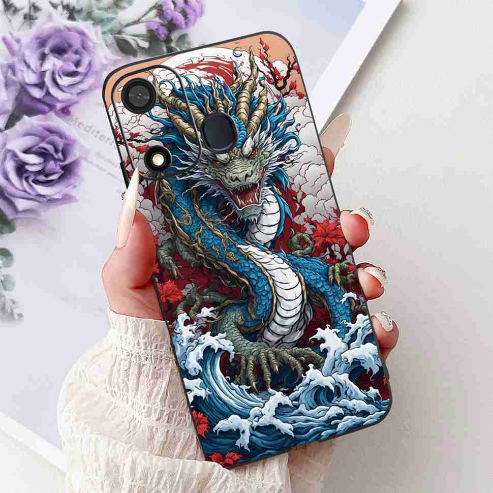 Fashion Butterfly For Itel A27 A27 Case Soft TPU Silicone Black Cover For Itel A27 ITEL P17 Luxury Flower Protective Casing Bags