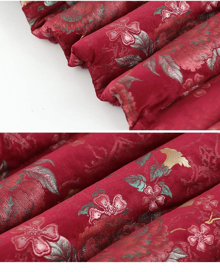 Winter Cotton Jacket for Elderly Women, Plus Velvet Thickened, Chinese Style, Ideal for Women Aged 70-80.