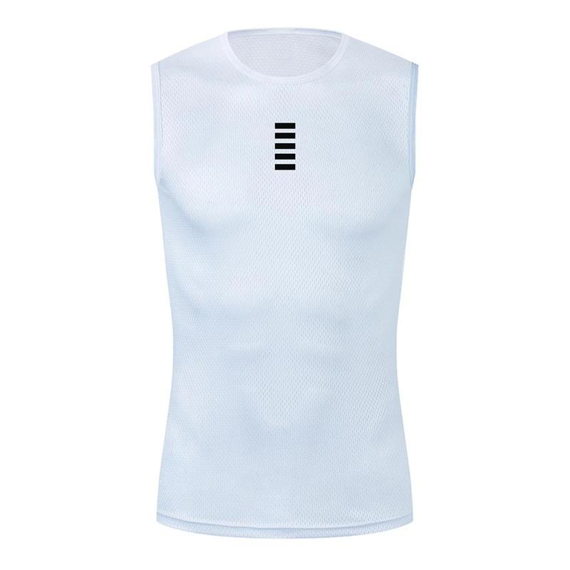 Reflective Cycling Base Layers White Cycling Undershirt Quick Dry Vest Sport Underwear Tight Vest High Elastici Vest Bike Jersey